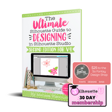 Load image into Gallery viewer, The Ultimate Silhouette Guide to Designing in Silhouette Studio 2nd Edition for V4 eCourse